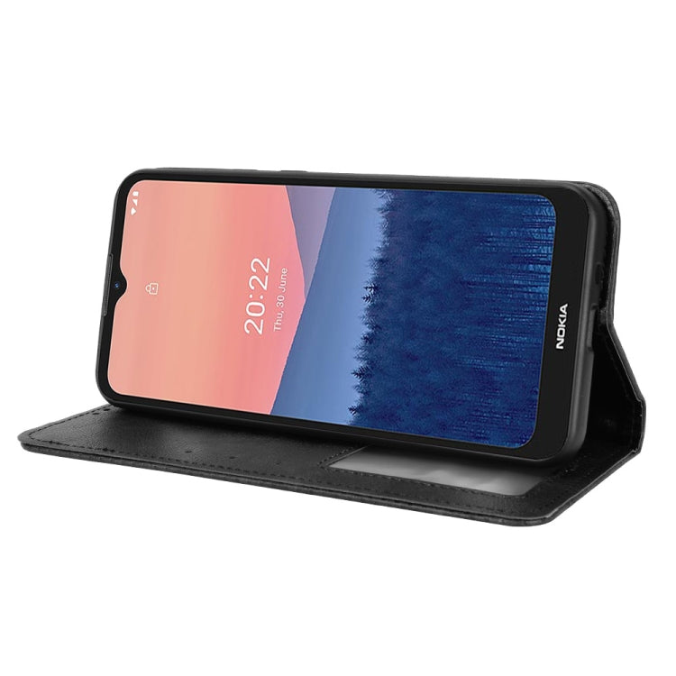 Magnetic Buckle Retro Crazy Horse Leather Phone Case, Compatible with Nokia C21
