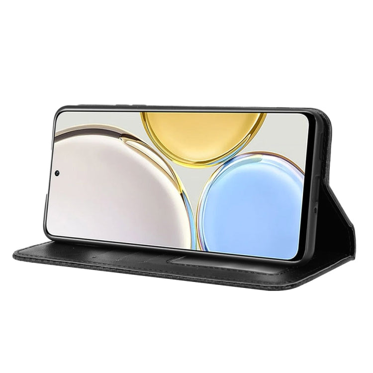Magnetic Buckle Retro Crazy Horse Leather Phone Case, Compatible with Honor X9 5G / Magic4 Lite / X30