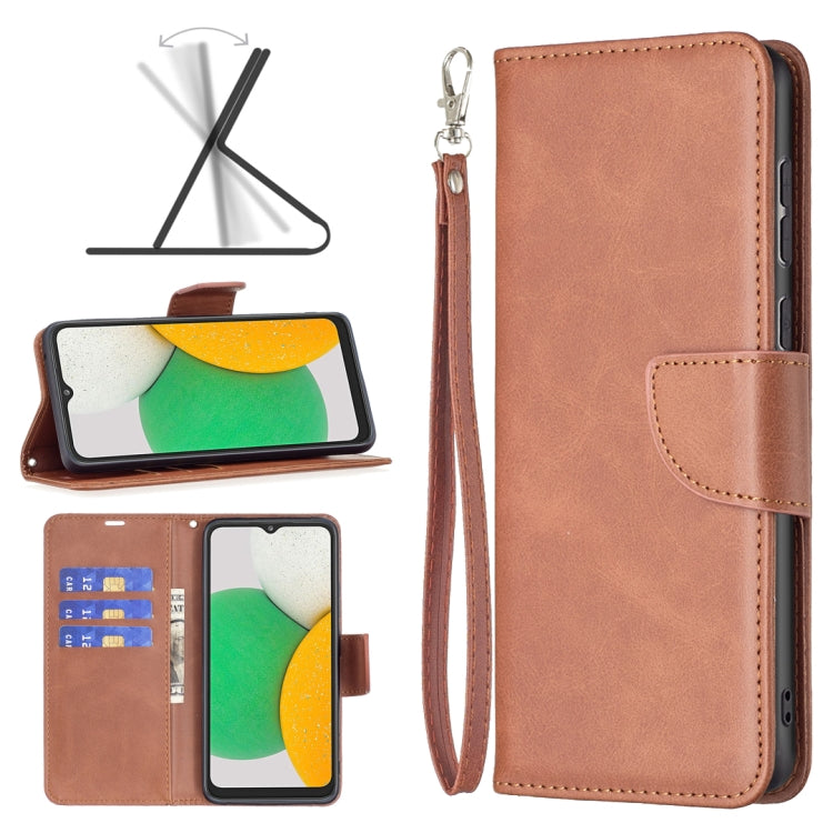 Retro Lambskin Texture Leather Phone Case, For Samsung Galaxy A03 Core