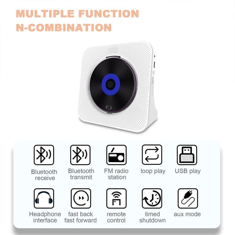 Kecag KC-806 Retro Bluetooth Music Disc Album CD Player, Plug-in Version