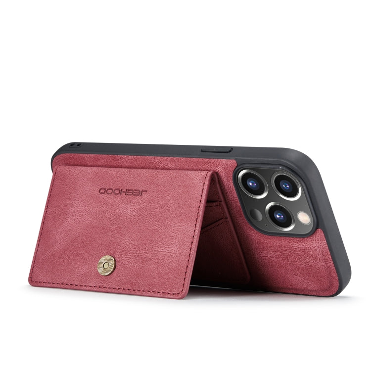 JEEHOOD Retro Magnetic Detachable Leather Phone Case