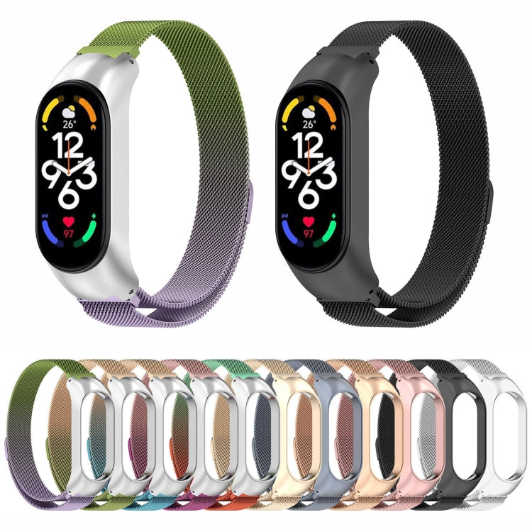 Milan Metal Stainless Steel Watch Band, Compatible with Xiaomi Mi Band 7 / 7NFC