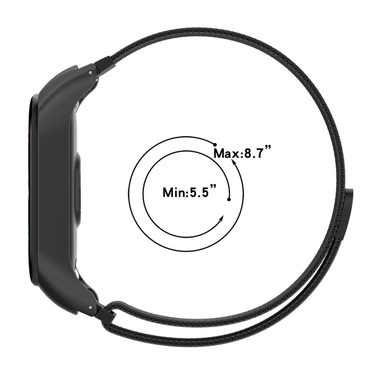 Milan Metal Stainless Steel Watch Band, Compatible with Xiaomi Mi Band 7 / 7NFC
