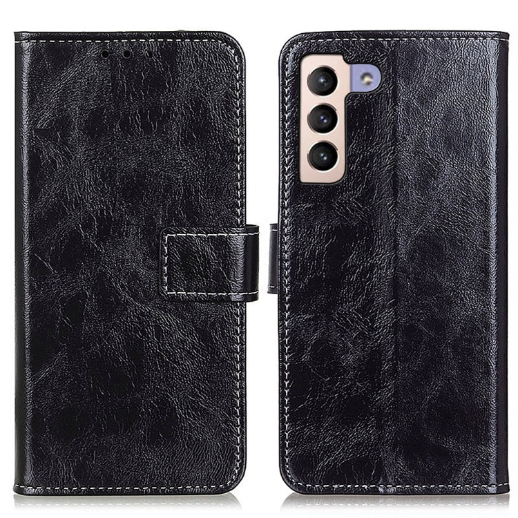 Retro Crazy Horse Texture Horizontal Flip Leather Phone Case, Compatible with Samsung Galaxy S23+ 5G