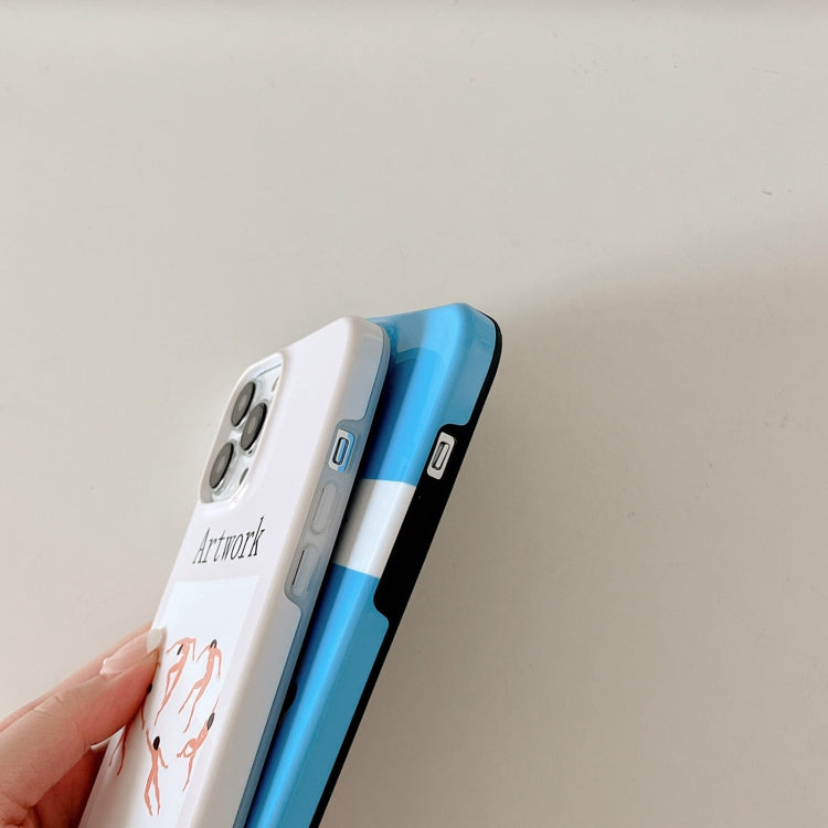 2 in 1 Detachable Painted Pattern Phone Case, For iPhone 14 Pro