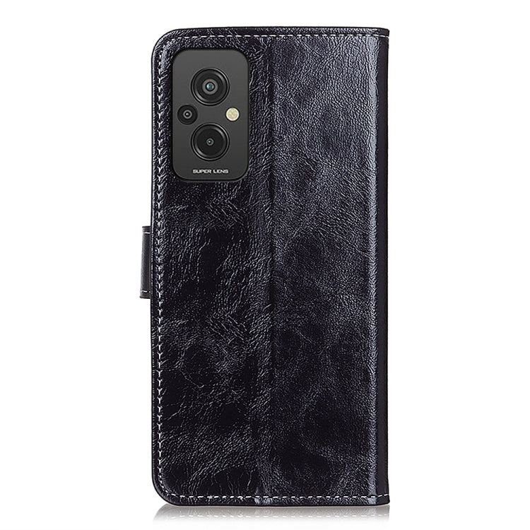 Retro Crazy Horse Texture Flip Leather Phone Case, Compatible with Xiaomi Redmi 11 Prime 4G