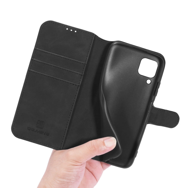 DG.MING Retro Oil Side Horizontal Flip Case with Holder & Card Slots & Wallet, Compatible with Huawei P40 Lite / Nova 6 SE