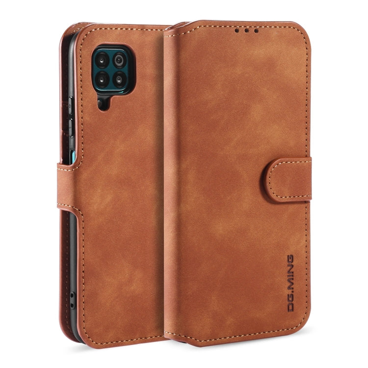 DG.MING Retro Oil Side Horizontal Flip Case with Holder & Card Slots & Wallet, Compatible with Huawei P40 Lite / Nova 6 SE