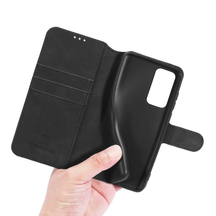 DG.MING Retro Oil Side Horizontal Flip Case with Holder & Card Slots & Wallet, Compatible with Huawei P40