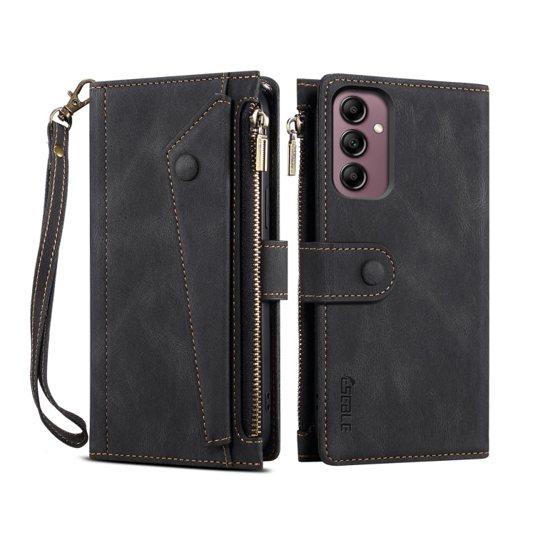Retro Frosted RFID Flip Leather Phone Case, Compatible with Samsung Galaxy A14 5G