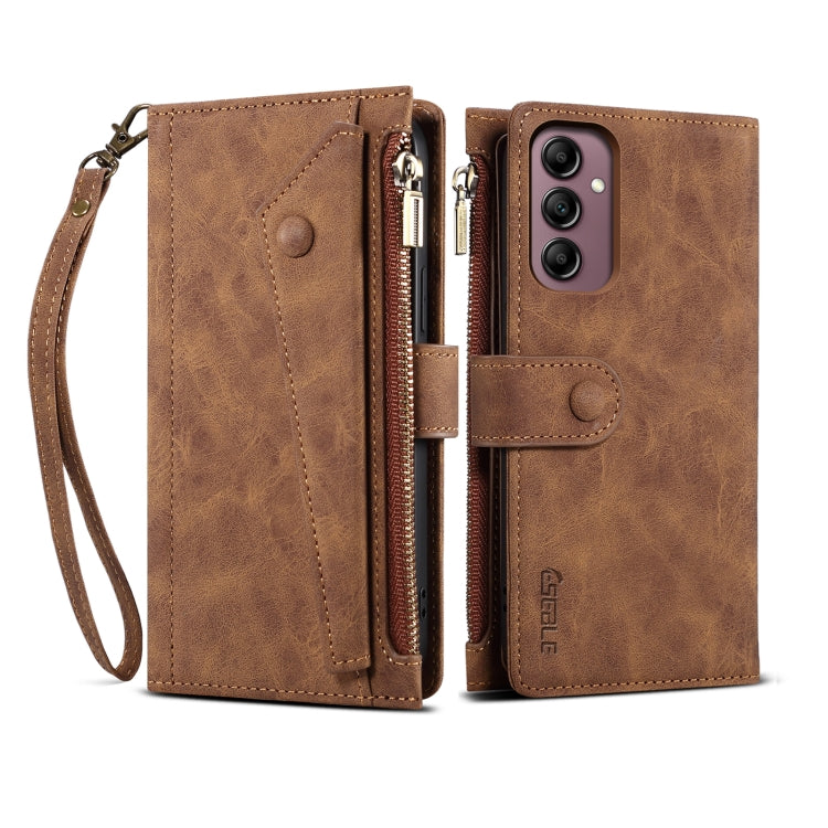 Retro Frosted RFID Flip Leather Phone Case, Compatible with Samsung Galaxy A14 5G