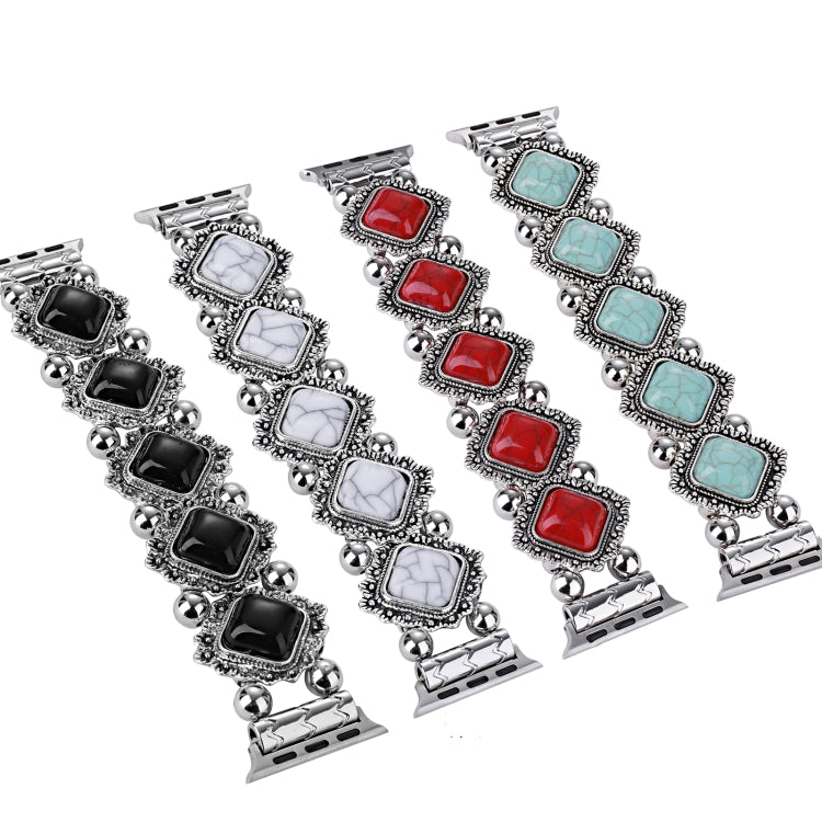 Retro Pine Stone Metal Watch Band, Compatible with Apple Watch Ultra 49mm / Series 8&7 45mm / SE 2&6&SE&5&4 44mm / 3&2&1 42mm