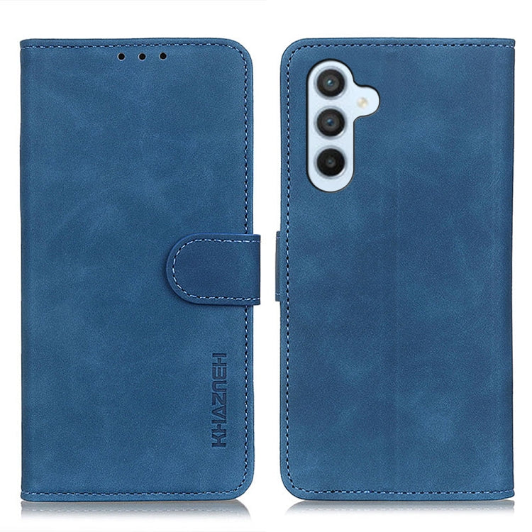 KHAZNEH Retro Texture Horizontal Flip Leather Phone Case, Compatible with Samsung Galaxy M34 5G