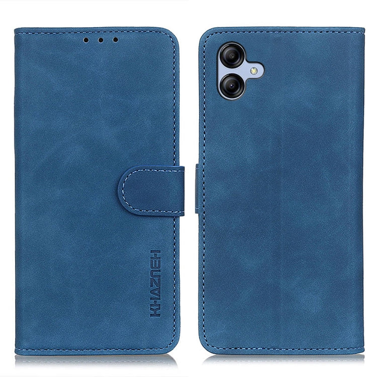 KHAZNEH Retro Texture Horizontal Flip Leather Phone Case, Compatible with Samsung Galaxy A05 4G