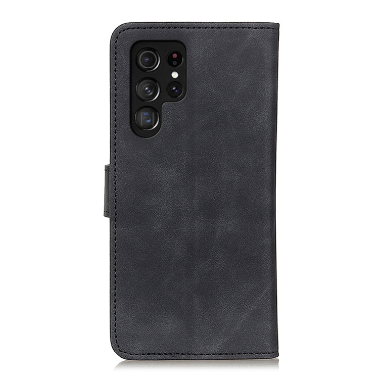 KHAZNEH Retro Texture Horizontal Flip Leather Phone Case, Compatible with Samsung Galaxy S24 Ultra