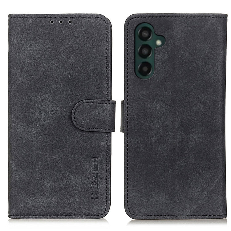 KHAZNEH Retro Texture Horizontal Flip Leather Phone Case, Compatible with Samsung Galaxy A55 5G
