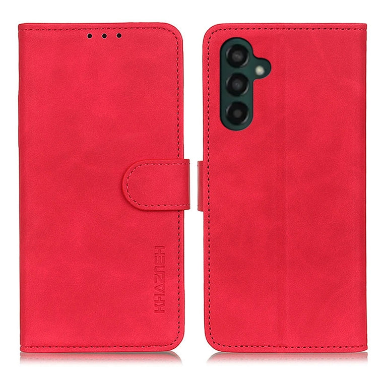 KHAZNEH Retro Texture Horizontal Flip Leather Phone Case, Compatible with Samsung Galaxy A55 5G