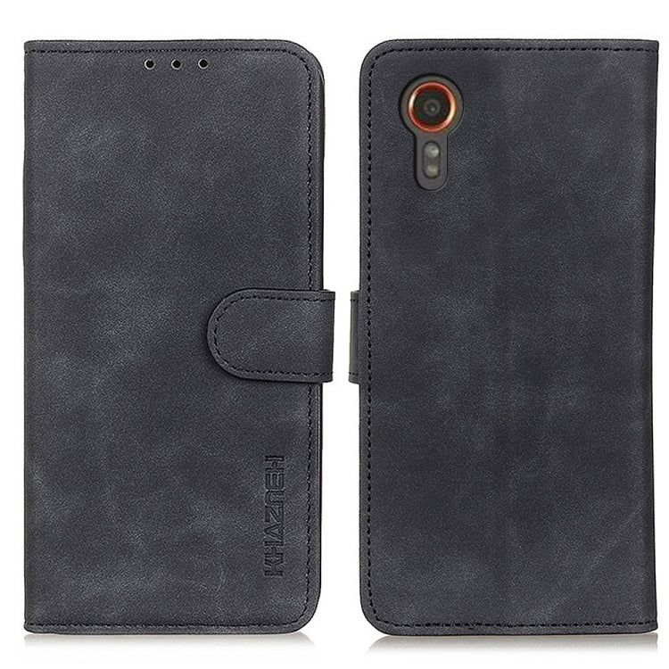 KHAZNEH Retro Texture Horizontal Flip Leather Phone Case, Compatible with Samsung Galaxy Xcover7