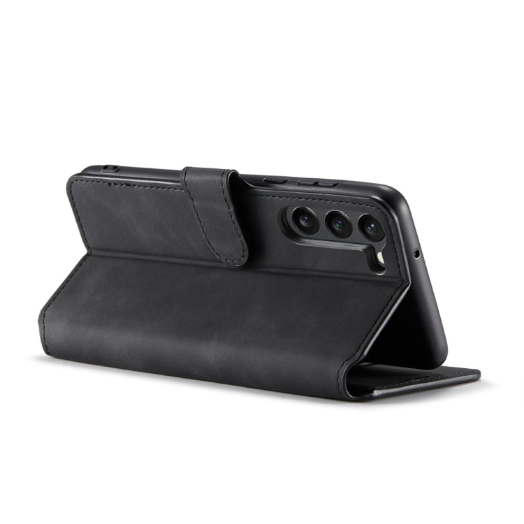 DG.MING Retro Oil Edge Flip Leather Phone Case, Compatible with Samsung Galaxy S23 5G
