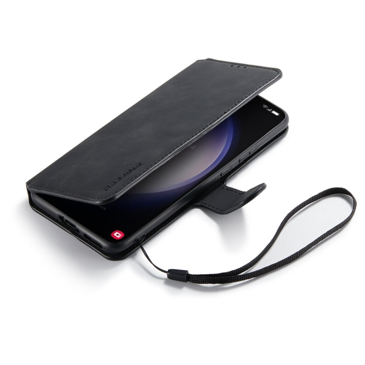 DG.MING Retro Oil Edge Flip Leather Phone Case, Compatible with Samsung Galaxy S23 5G