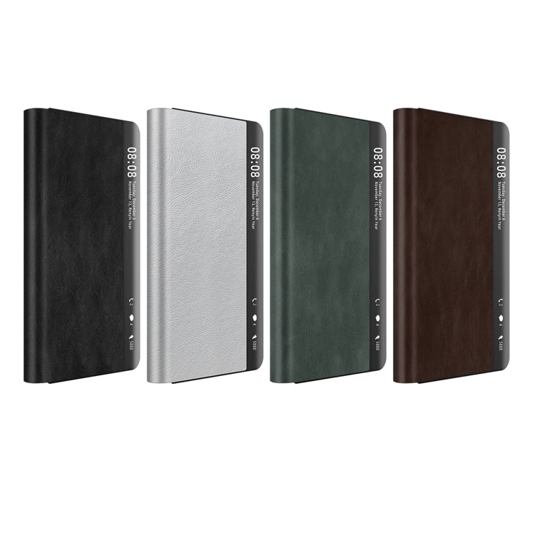 Retro Magnetic Side Window View Leather Smart Phone Case, Compatible with Huawei Mate X3