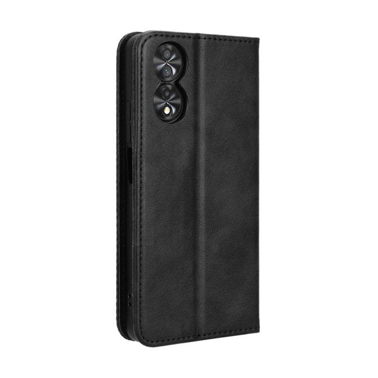 Magnetic Buckle Retro Texture Leather Phone Case, Compatible with TCL 40 NxtPaper 4G