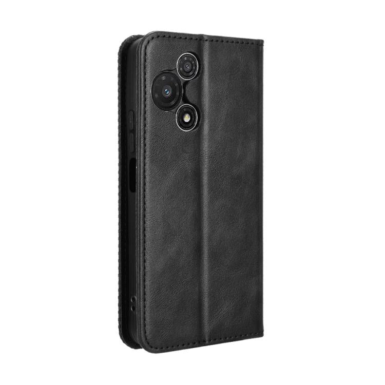 Magnetic Buckle Retro Texture Leather Phone Case, Compatible with TCL 60R 5G