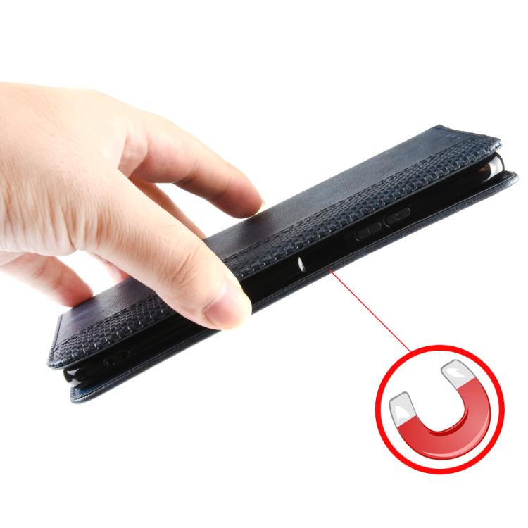 Magnetic Buckle Retro Texture Leather Phone Case, Compatible with TCL 60 NxtPaper