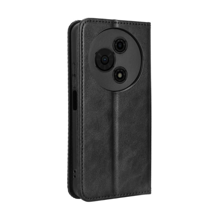 Magnetic Buckle Retro Texture Leather Phone Case, Compatible with TCL 605 / 60 SE