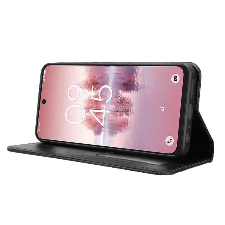 Magnetic Buckle Retro Texture Leather Phone Case, Compatible with TCL 60 SE NxtPaper 5G