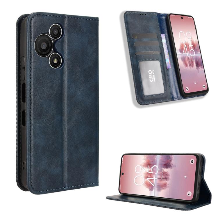 Magnetic Buckle Retro Texture Leather Phone Case, Compatible with TCL 60 SE NxtPaper 5G