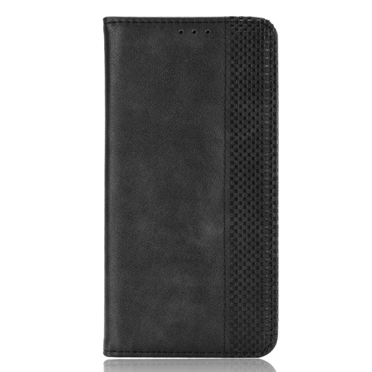 Magnetic Buckle Retro Texture Leather Phone Case, Compatible with Sharp Aquos R8 Pro / Leica Leitz Phone 3