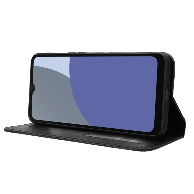 Magnetic Buckle Retro Texture Leather Phone Case, Compatible with Sharp Aquos wish4
