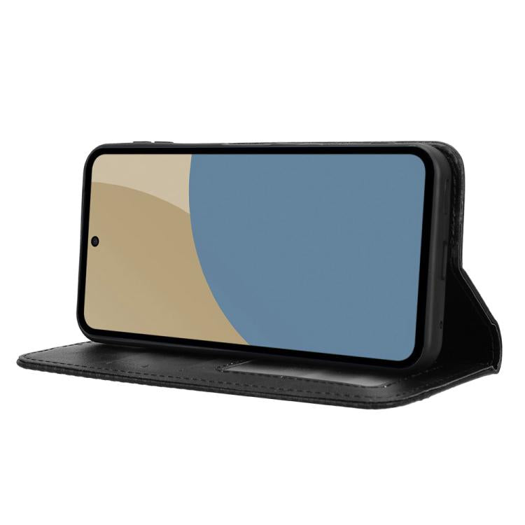 Magnetic Buckle Retro Texture Leather Phone Case, Compatible with Sharp Aquos Sense9
