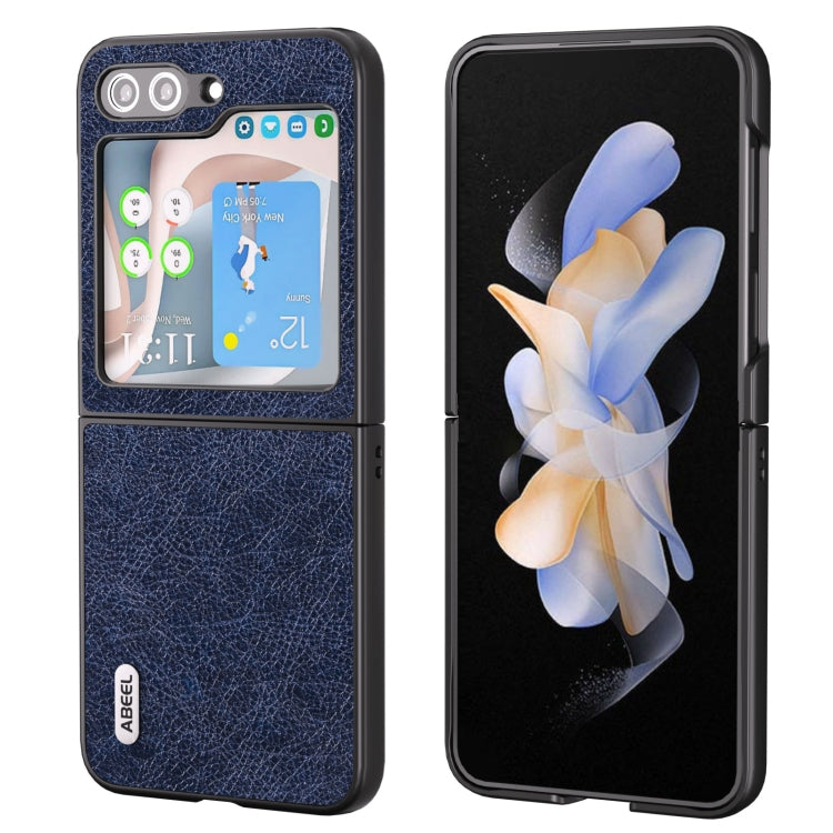 ABEEL Retro Litchi Texture PU Phone Case, Compatible with Samsung Galaxy Z Flip5