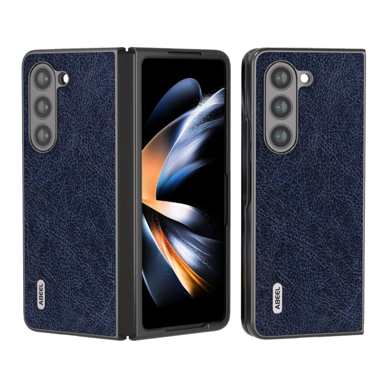 ABEEL Retro Litchi Texture PU Phone Case, Compatible with Samsung Galaxy Z Fold5