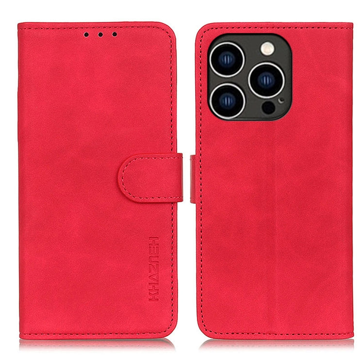 KHAZNEH Retro Texture Leather Phone Case, Compatible with iPhone 16 Pro