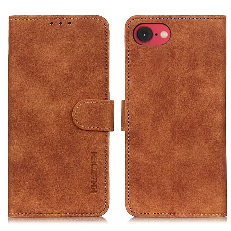 KHAZNEH Retro Texture Leather Phone Case, iPhone 16e