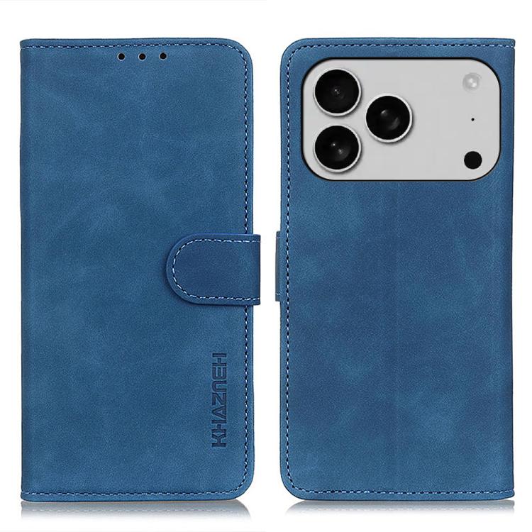 KHAZNEH Retro Texture Leather Phone Case, Compatible with iPhone 17 Pro Max