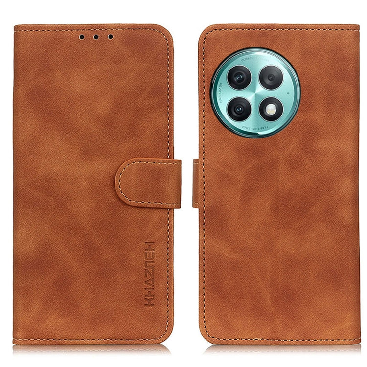 KHAZNEH Retro Texture Leather Phone Case, Compatible with OnePlus Ace 2 Pro