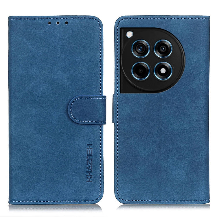 KHAZNEH Retro Texture Leather Phone Case, Compatible with OnePlus 12R/Ace 3