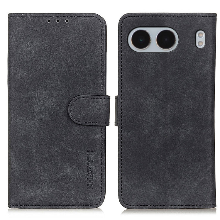 KHAZNEH Retro Texture Leather Phone Case, Compatible with OnePlus Nord 4