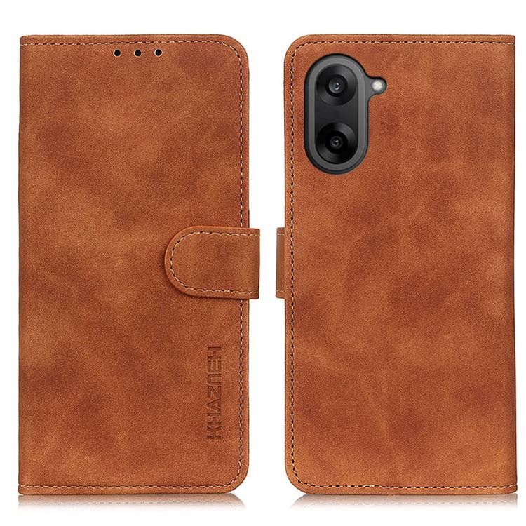 KHAZNEH Retro Texture Leather Phone Case, Compatible with OnePlus Nord CE5 / Ace 5 Racing