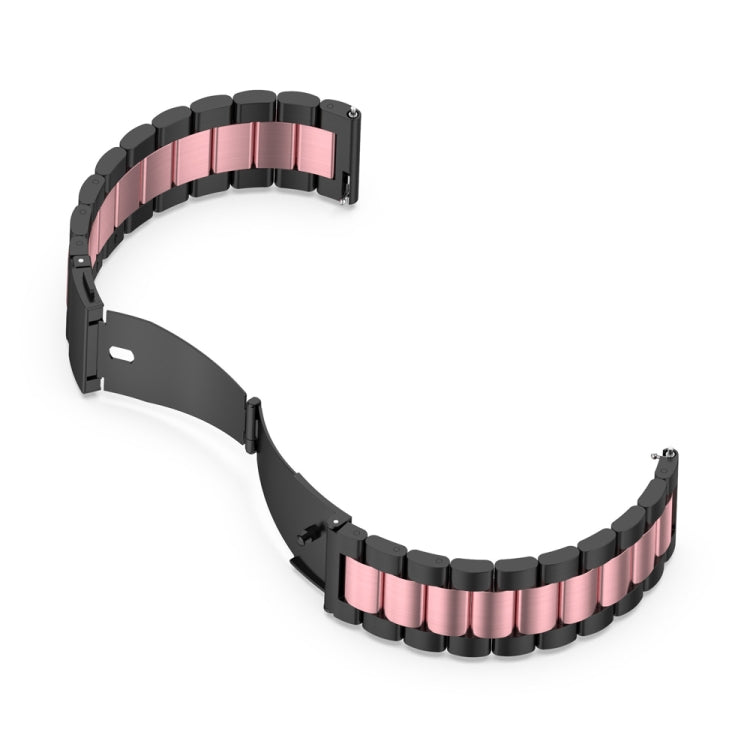 Three Bead Stainless Steel Watch Band