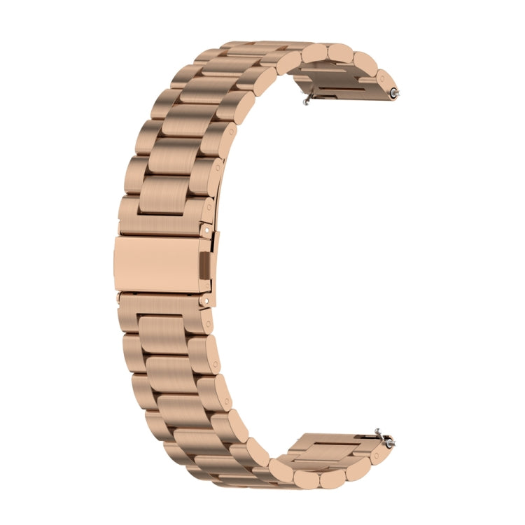 Three Bead Stainless Steel Watch Band, Compatible with Huawei Watch 4 / 4 Pro