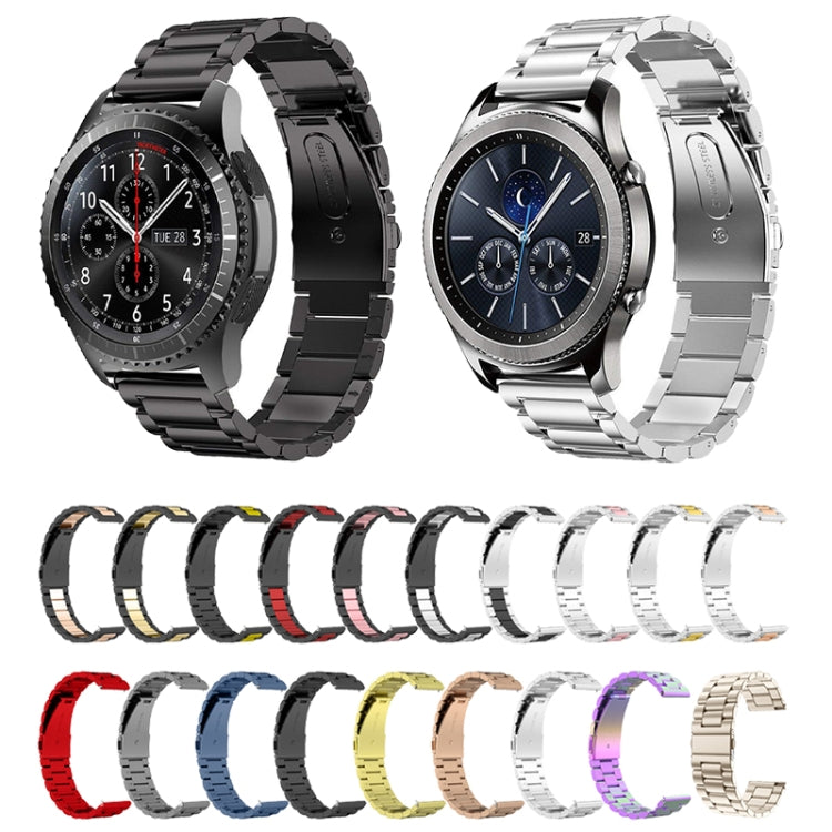 Three Bead Stainless Steel Watch Band, Compatible with Huawei Watch 4 / 4 Pro