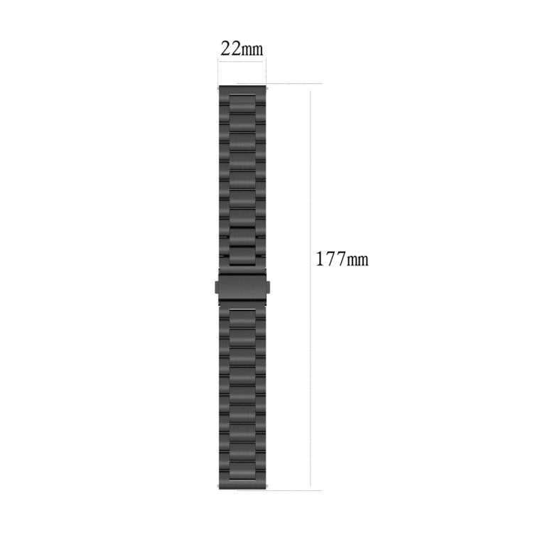 Three Bead Stainless Steel Watch Band, Compatible with Huawei Watch 4 / 4 Pro