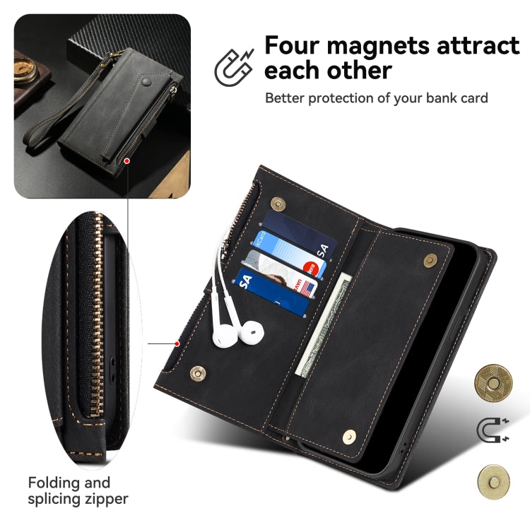ESEBLE Retro Frosted RFID Flip Leather Phone Case, Compatible with iPhone 16 Pro Max