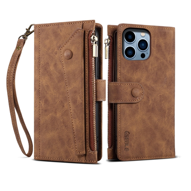 ESEBLE Retro Frosted RFID Flip Leather Phone Case, Compatible with iPhone 16 Pro