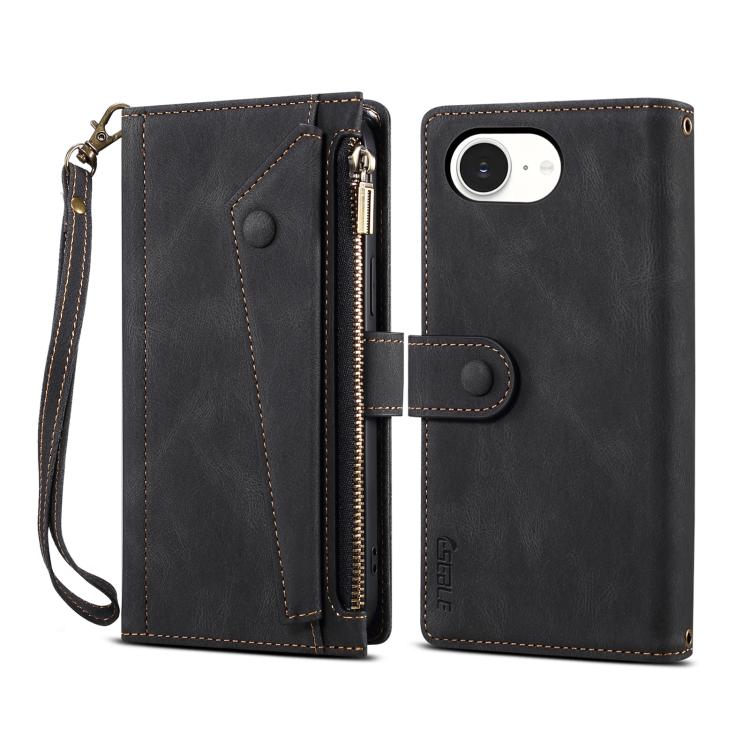 ESEBLE Retro Frosted RFID Flip Leather Phone Case, Compatible with iPhone 16e